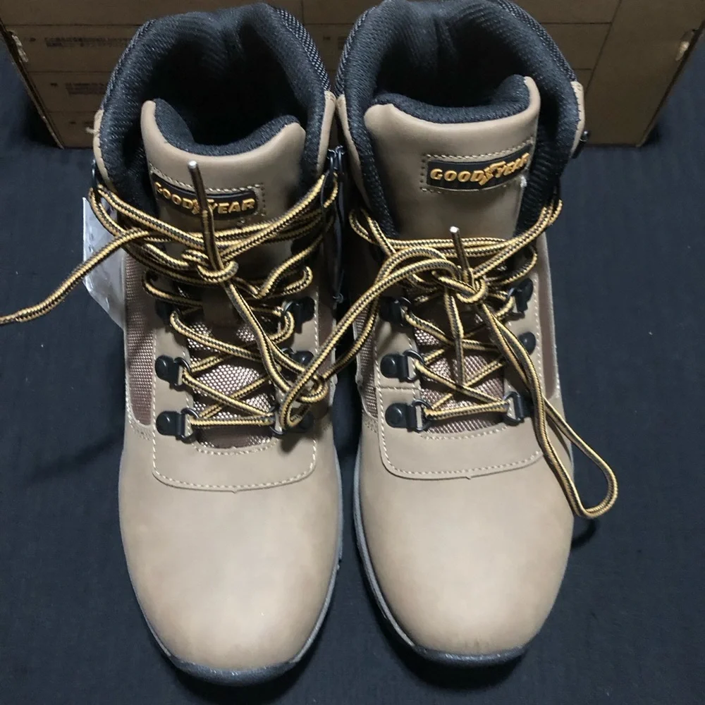 Goodyear Montana-P Men's Waterproof Work & Safety Boots Size 7 Walnut, Classic